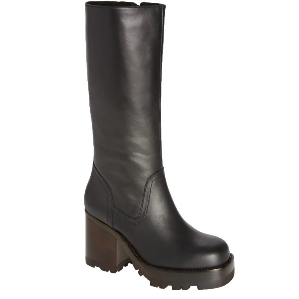 Jeffrey Campbell Abundant Boots Knee High Chunky Platform‎ Lug Sole Boots Size 7